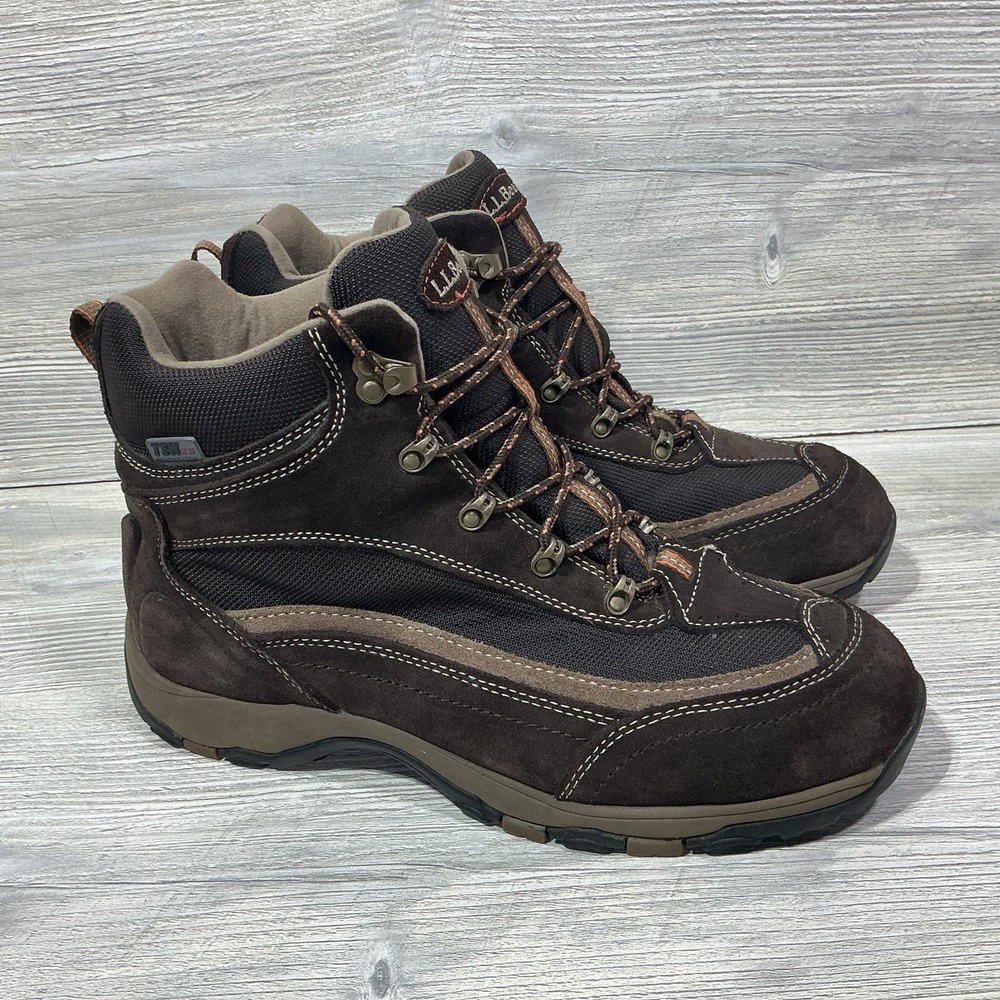 Men's Size 11.5 WIDE LL Bean Hiking Boots Tek 2.5 DRi-LEX Brown Outdoors Camping
